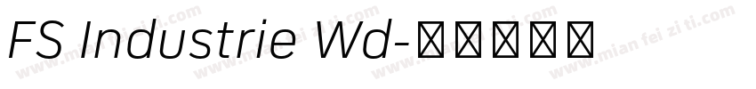 FS Industrie Wd字体转换